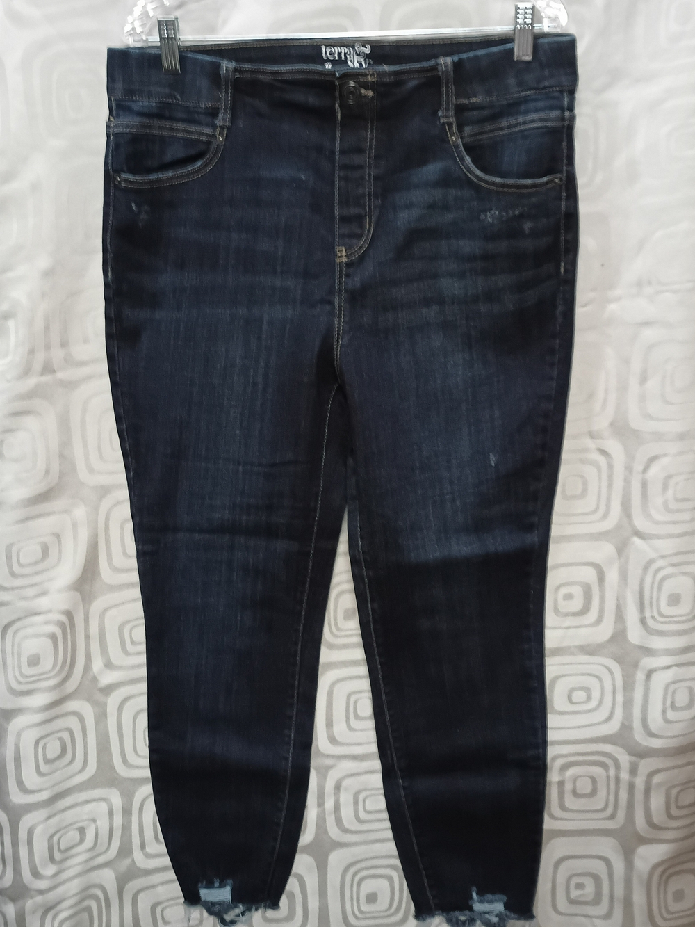 Terra & Sky Dark Blue Skinny Jeans 14W
